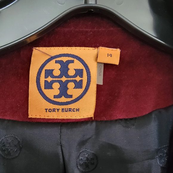 Tory Burch Burgundy Velvet Blazer - Picture 3 of 5